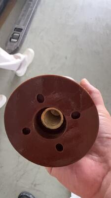 17.5kv 175mm Length Epoxy Resin Support Insulator with Brass Insert  for Switchgear